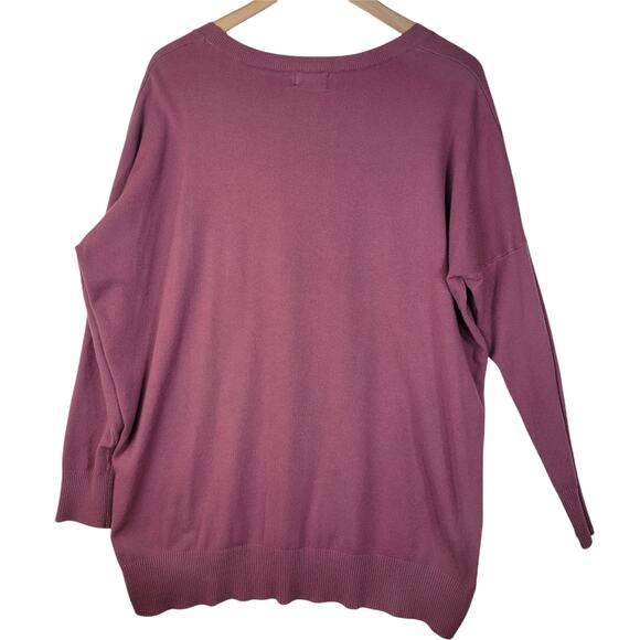Dreamer Womens Mauve/ Dusty Rose Oversized Sweater Size Sm/Med - Picture 5 of 6